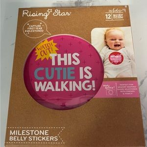 Baby Girl Milestone Belly Stickers